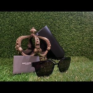 YSL Monogram Black Everything Sunglasses